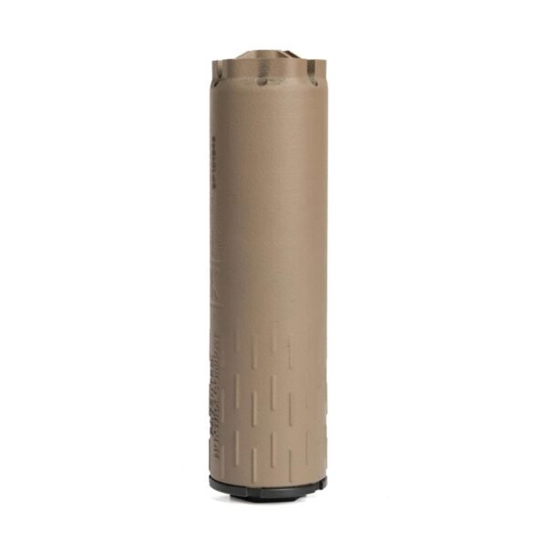 HUXWRK Flow 9K PCC Direct Thread Suppressor 9mm Luger 4.9" Length FDE by HUXWRX Safety Company