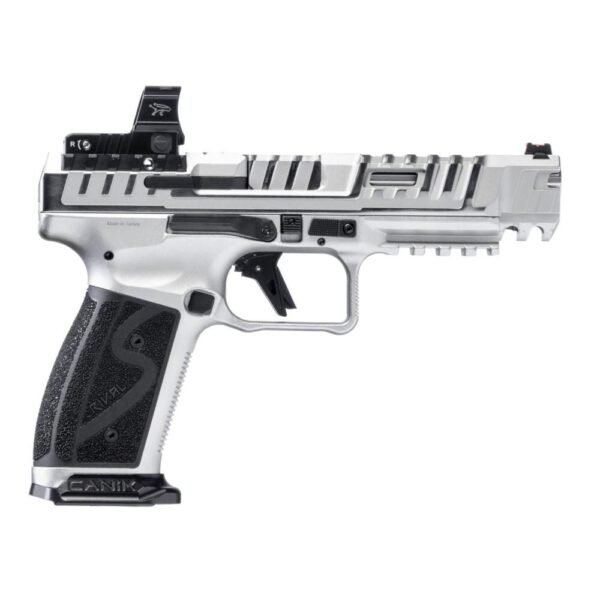 DEMO Canik SFx Rival-S Chrome Handgun 9mm Luger 18rd Magazine 5" Barrel Chrome with MO2 Optic by Century Arms